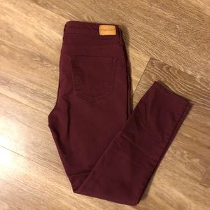 Maroon Aeropostale High waisted Jeggings